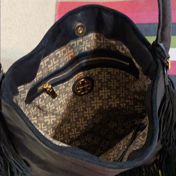 TORY BURCH fringe purse. - Picture 10 of 16